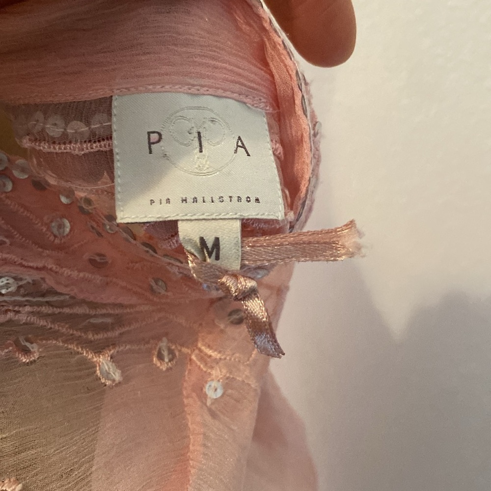 PIA HALLSTROM |  100% silk women's shirt - Picture 7 of 7